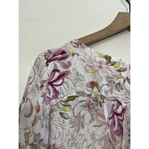 Romantic Cottagecore Boho Fairy Floral Top M Whimsical Dainty Parisian Coquette - Picture 12 of 15